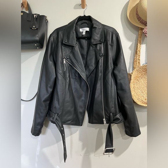 Addition Elle Jackets & Blazers - Leather Moto Jacket 2X Additional Elle